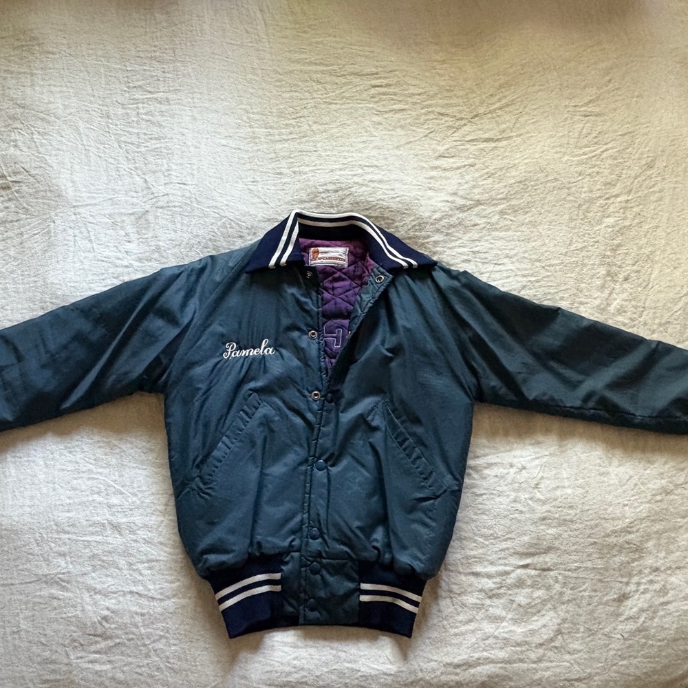 Vinatge Navy Bomber Jacket